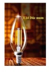 Rustik Led Ampul 4w E14 Ince Duy Gün Işığı 3000K 10 Adet Cata ERD25 Düz Mum Ampul