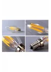 Rustik Led Ampul 4w E14 Ince Duy Gün Işığı 3000K 10 Adet Cata ERD25 Düz Mum Ampul