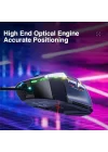 S12 Pro 12800 DPI 8 Tuşlu Makrolu Kablolu Optik Gaming Oyuncu Mouse Siyah