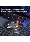 S12 Pro 12800 DPI 8 Tuşlu Makrolu Kablolu Optik Gaming Oyuncu Mouse Siyah