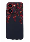 S19 Max Pro S ile Uyumlu Kamera Korumalı Baskılı Silikon Kılıf, Siyah