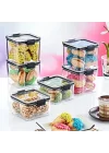 Saklama Kapları - 3Lü Set Orta 3 X 700 Ml - [Ft-105]