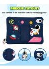 Samsung Galaxy Tab A 8.0 T290 ile uyumlu Kılıf Çocuklara Özel Karakter Baskılı Standlı Sevimli ASTRONOT T295 T297 Astronot