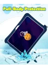Samsung Galaxy Tab A 8.0 T290 ile uyumlu Kılıf Çocuklara Özel Karakter Baskılı Standlı Sevimli ASTRONOT T295 T297 Astronot