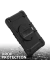 Samsung Galaxy Tab A 8.0 T290 T295 T297 ile uyumlu Kılıf Defender Askılı Pars Case Fuji Siyah