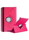 Samsung Galaxy Tab A8 10.5 SM-X200 2021 ile uyumlu Kılıf 360 Dönebilen Standlı Case Mor