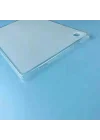 Samsung Galaxy Tab A8 10.5 SM-X200 2021 ile uyumlu Kılıf Tablet Hibrit Silikon Case Renksiz