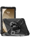 Samsung Galaxy Tab A9 Plus X210 X215 X216 Defender Askılı Zırhlı Tank Case Siyah