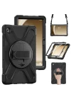 Samsung Galaxy Tab A9 Plus X210 X215 X216 Defender Askılı Zırhlı Tank Case Siyah