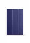 Samsung Galaxy Tab S9 Fe Plus 12.4 ile Uyumlu Kılıf Standlı Katlanabilir Uyku Modlu Akıllı Kapak Case - Lacivert