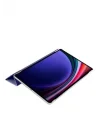 Samsung Galaxy Tab S9 Fe Plus 12.4 ile Uyumlu Kılıf Standlı Katlanabilir Uyku Modlu Akıllı Kapak Case - Lacivert