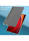 Samsung Galaxy Tab S9 FE Plus/S10 Plus/S9 Plus ile uyumlu Kılıf Darbelere Dayanıklı Şeffaf Kapak X610-16-810-18 X820 Renksiz