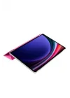 Samsung Galaxy Tab S9 Plus ile Uyumlu Kılıf Standlı Katlanabilir Uyku Modlu Akıllı Kapak Case