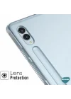 Samsung Galaxy Tab S9 Plus X810 için Kılıf Transparent Soft Şeffaf [Galaxy Tab S9 Plus X810 ile Uyumlu Kılıf - Şeffaf]