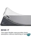 Samsung Galaxy Tab S9 Plus X810 için Kılıf Transparent Soft Şeffaf [Galaxy Tab S9 Plus X810 ile Uyumlu Kılıf - Şeffaf]