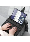 Samsung Galaxy Z Fold 4 ile uyumlu Kılıf Standlı Kalem Bölmeli Klavyeli Kıpta Kapaklı Case