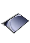 Samsung Tablet Galaxy Tab A9 X110/Galaxy Tab A11 ile Uyumlu Tablet Kılıfı Smart Cover Uyku Modlu Standlı Arkası Sert Şeffaf Kapak Gri