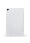 Samsung Tablet Galaxy Tab A9 X110/Galaxy Tab A11 ile Uyumlu Tablet Kılıfı Smart Cover Uyku Modlu Standlı Arkası Sert Şeffaf Kapak Gri