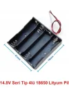 SANEC 18650 Lityum İyon Pil Yuvası 4 Kanal