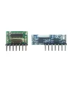 SANEC Rx480-E 4 Kanal Antenli 433Mhz Rf Alıcı Verici Learning Code Receiver Uyumlu