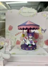 Sanrio Lisanslı Atlı karınca Gece Lambası - Kuromi