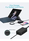 ® Şarj cihazı 15 V 2,58 A 38,7 W Notebook Laptop Şarj kablosu AC Güç kaynağı Microsoft Surface Pro 3 Pro 4 Pro 5 Pro 6 Pro 2017 için Şarj cihazı Güç kaynağı Pil Güç kaynağı