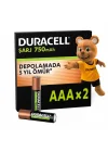 ŞARJ EDİLEBİLİR AAA İnce Kalem Pil (2li Paket), 750 mAh NiMH