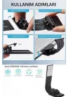 Şarjlı Kitap Okuma Lambası, LED Masa Lambası, 3 Renkli Kademeli Dimmer, Mandallı Kitap Işığı