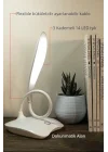 Şarjlı Masa Lambası Akrobatik 3 Kademeli 18 Ledli Dokunmatik Ders Çalışma Pc Beyaz Işık