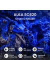 SC620 PAW3311 Sensör 12000 DPI 1000Hz Kablolu ve Kablosuz Gaming Oyuncu Mouse Siyah