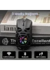 SC620 PAW3311 Sensör 12000 DPI 1000Hz Kablolu ve Kablosuz Gaming Oyuncu Mouse Siyah