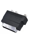 Scart To Rca Skart Tos Av Svideo Çevirici Dönüştürücü Adaptör