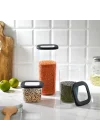 Schafer Hold 3 lü Saklama Kabı-Gri