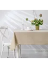 Schafer Home Bianca Keten Polyester Masa Örtüsü 160x250-Krem