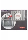 Seahome Dikdörtgen Silikon Lavabo Buzluk Matı 33X28 Cm Antrasit Renk 1 Adet Gp115
