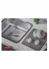 Seahome Dikdörtgen Silikon Lavabo Buzluk Matı 33X28 Cm Antrasit Renk 1 Adet Gp115