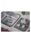 Seahome Dikdörtgen Silikon Lavabo Buzluk Matı 33X28 Cm Antrasit Renk 1 Adet Gp115
