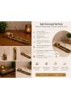 Seb Concept Sertmix Dekoratif Kablumbağa Tütsülük Hediyeli (Gold)