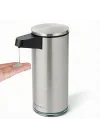 SensePro Sensörlü Otomatik Sıvı Sabunluk | Şarjlı Paslanmaz Çelik | 380ml 5 Kademeli Dozaj | Temassız Hijyenik | Banyo ve Mutfak | Metalik Gri