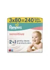 Sensitive Bebek Islak Havlu 3 Paket 240 Yaprak