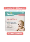 Sensitive Bebek Islak Havlu 3 Paket 240 Yaprak