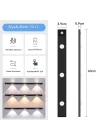 Sensörlü Şarjlı 3 Farklı Işık Renkli Dimmerli 40cm Siyah Cata Bella Ultra Slim Kabin Led