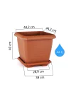 Serinova Hisar 44 L Kare Saksı