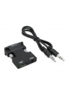 Ses Destekli HDMI To VGA Dönüştürücü Adaptör