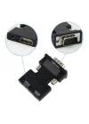 Ses Destekli HDMI To VGA Dönüştürücü Adaptör