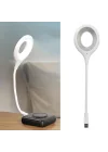 Sesle Kontrol 3 Renk Işık Modlu Akrobat USB LED Kitap Okuma Işığı, USB Gece Işığı Lambası, 20 LED, Sesle Kontrol Masası Işığı, Ses Komutları Açıklamada Mevcuttur