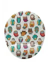Sevimli Baykuşlar Bilek Destekli Mouse Pad