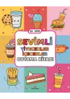 Sevimli Yiyecekler İçecekler Boyama Kitabı