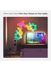Shapes Ultra Black Altıgen Başlangıç ​​Kiti, 9 Akıllı RGBW LED Paneli – 16 Milyon Renk, Modüler Wi-Fi İç Mekan Duvar Aydınlatması; Alexa, Google ve Apple ile Uyumlu