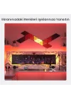 Shapes Ultra Siyah Üçgen Başlangıç ​​Seti, 9 Adet Akıllı RGBW Üçgen LED Panel – Modüler Wi-Fi Duvar Aydınlatması (16 Milyon Renk), Alexa, Google ve Apple ile Uyumlu